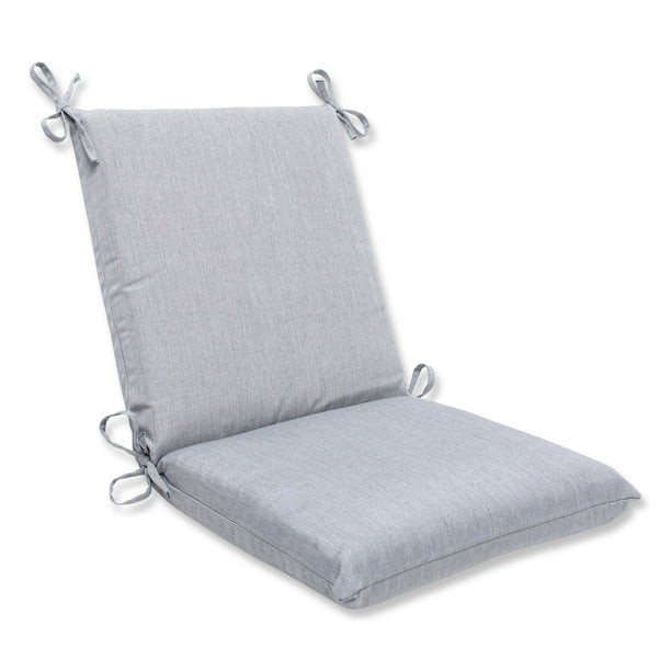 36.5 Solid Dark Gray Outdoor Patio Squared Chair Cushion with Ties 36.5 Solid Dark Gray Outdoor Patio Squared Chair Cushion with Ties